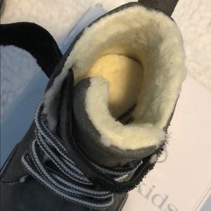 Koala Kids Shoes - Grey suede toddler booties Koala Kids Shoes - Grey suede toddler booties